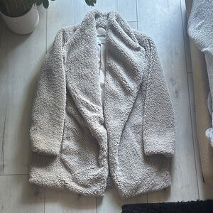 BB Dakota Beige Tan Teddy Coat // Size Small